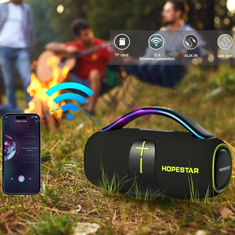 HOPESTAR H85 70W Outdoor Portable Waterproof Bluetooth Speaker, Support TF / AUX / USB