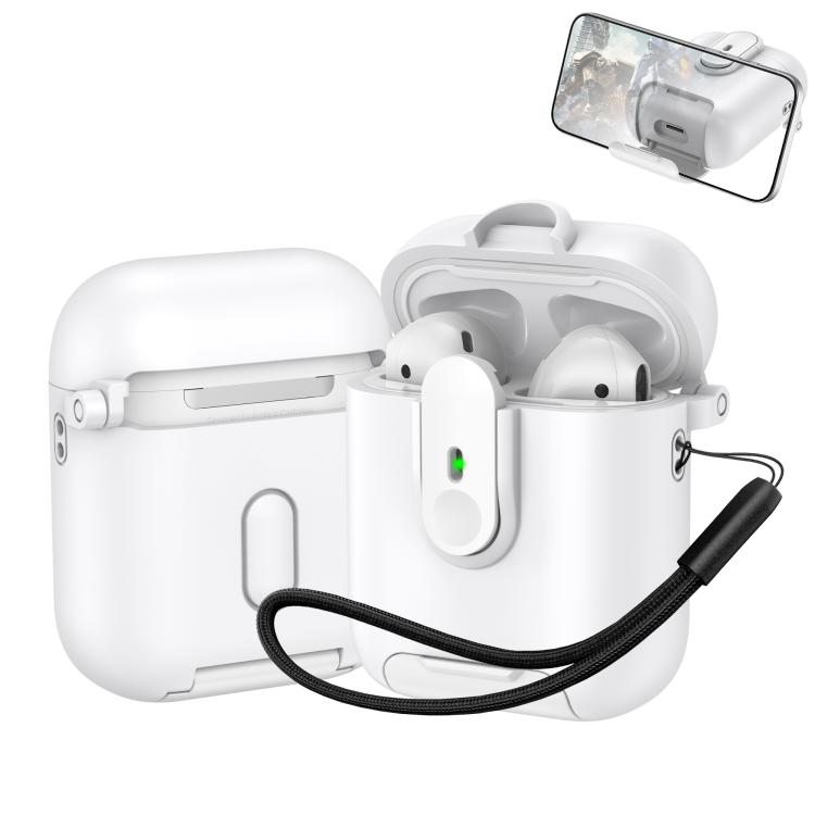 One-piece Holder Wireless Earphones Case with Lanyard