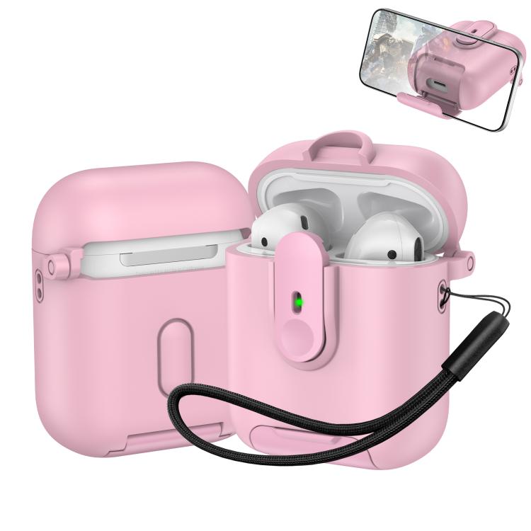 One-piece Holder Wireless Earphones Case with Lanyard