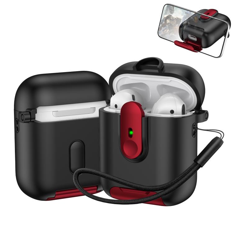 One-piece Holder Wireless Earphones Case with Lanyard