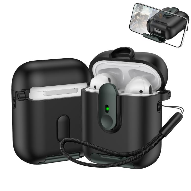 One-piece Holder Wireless Earphones Case with Lanyard