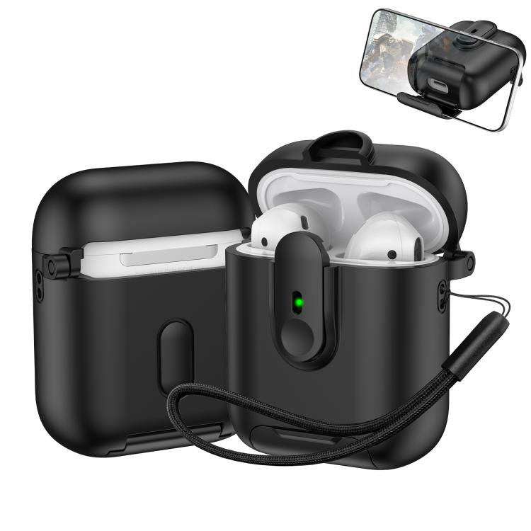 One-piece Holder Wireless Earphones Case with Lanyard