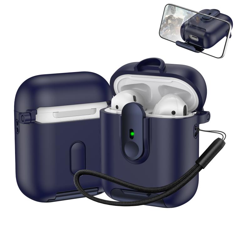 One-piece Holder Wireless Earphones Case with Lanyard