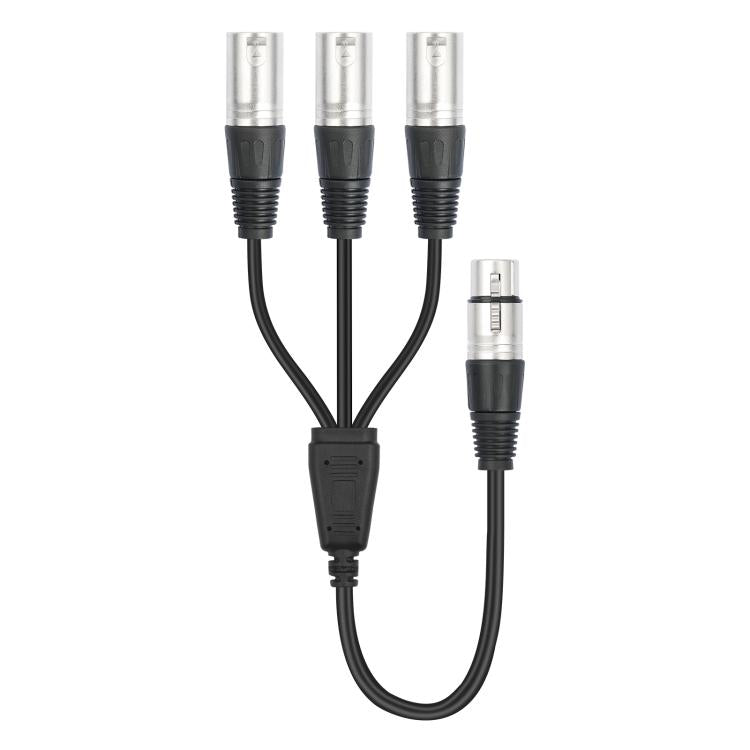3-Way Splitter Audio Cable, Length: 60cm