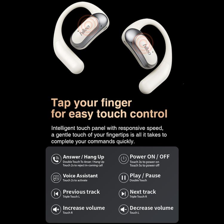 Hileo Hi95 Open-Ear Bluetooth Stereo Music Wireless Earphones