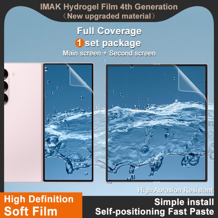 imak 4th Generation Screen Hydrogel Film Protector, Main Screen + Second Screen 1 Set