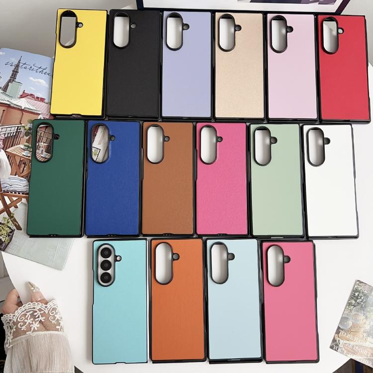 Morandi Solid Color Leather Texture Phone Case