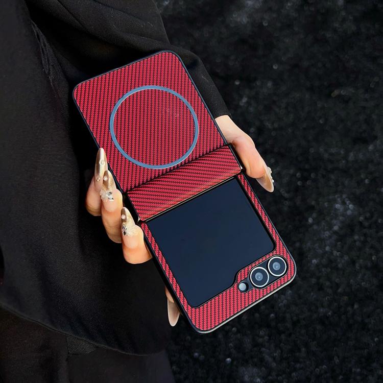 Three Parts Carbon Fiber Texture MagSafe Phone Case