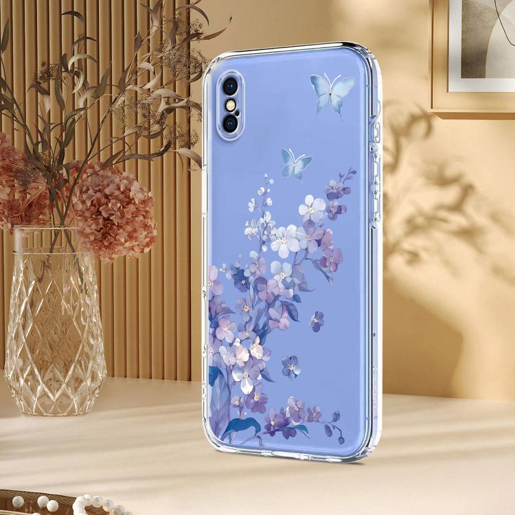 Flower Pattern Painted TPU Phone Case