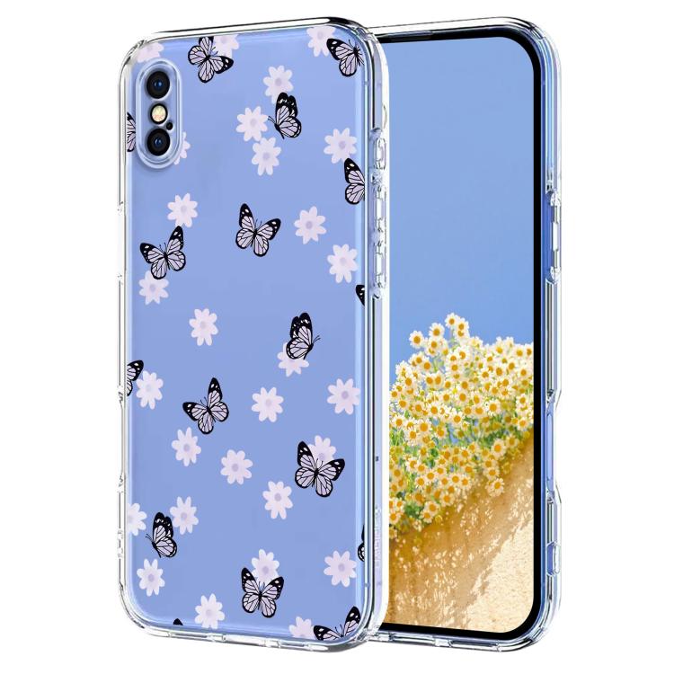 Flower Pattern Painted TPU Phone Case