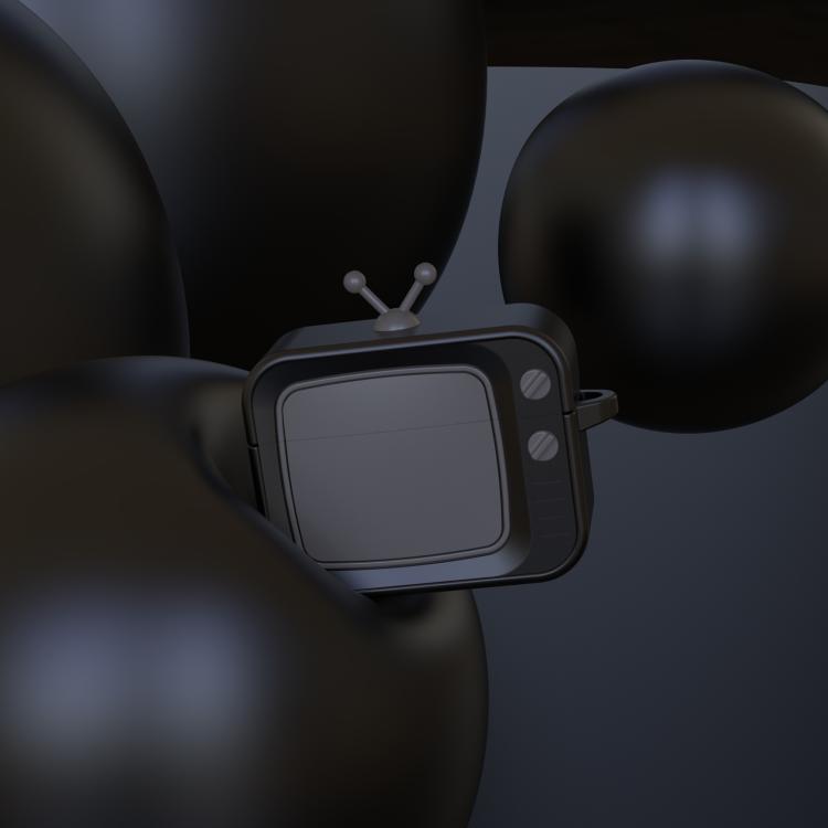 Retro TV Bluetooth Earphone Silicone Protective Case