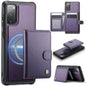 JEEHOOD J09 Buckle Card Bag MagSafe Magnetic Style RFID Leather Phone Case, For Samsung Galaxy S22 5G, For Samsung Galaxy S21 FE 5G, For Samsung Galaxy S21 5G, For Samsung Galaxy S21+ 5G, For Samsung Galaxy S21 Ultra 5G, For Samsung Galaxy S20 FE      ...