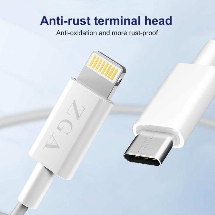 ZGA CB01 PD20W USB-C / Type-C to 8 Pin Fast Charging Data Cable