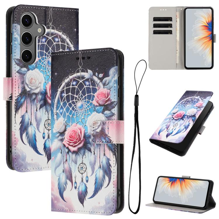 Color Drawing Pattern Leather Phone Case, For Samsung Galaxy S26+ 5G, For Samsung Galaxy S26 Ultra 5G, For Samsung Galaxy S26 5G, For Samsung Galaxy S25 FE 5G, For Samsung Galaxy S25 Edge 5G, For Samsung Galaxy S25 / S24 5G