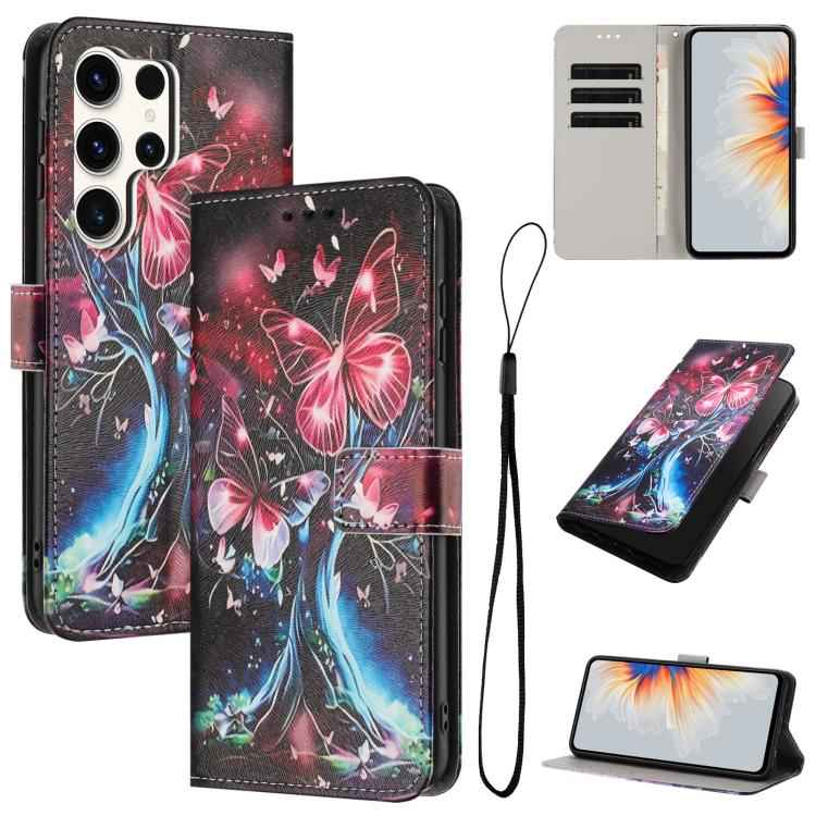 Color Drawing Pattern Leather Phone Case, For Samsung Galaxy S25+ / S24+ 5G, For Samsung Galaxy S25 Ultra 5G, For Samsung Galaxy S24 FE 5G, For Samsung Galaxy S24 Ultra 5G, For Samsung Galaxy S23 FE 5G, For Samsung Galaxy S23 Ultra 5G