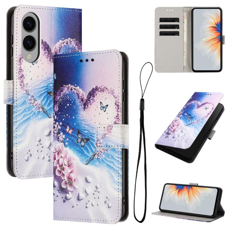 Color Drawing Pattern Leather Phone Case, For Samsung Galaxy S26+ 5G, For Samsung Galaxy S26 Ultra 5G, For Samsung Galaxy S26 5G, For Samsung Galaxy S25 FE 5G, For Samsung Galaxy S25 Edge 5G, For Samsung Galaxy S25 / S24 5G