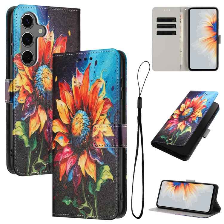 Color Drawing Pattern Leather Phone Case, For Samsung Galaxy S25+ / S24+ 5G, For Samsung Galaxy S25 Ultra 5G, For Samsung Galaxy S24 FE 5G, For Samsung Galaxy S24 Ultra 5G, For Samsung Galaxy S23 FE 5G, For Samsung Galaxy S23 Ultra 5G