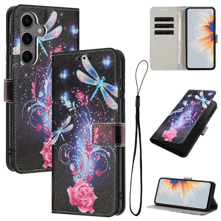 Color Drawing Pattern Leather Phone Case, For Samsung Galaxy S26+ 5G, For Samsung Galaxy S26 Ultra 5G, For Samsung Galaxy S26 5G, For Samsung Galaxy S25 FE 5G, For Samsung Galaxy S25 Edge 5G, For Samsung Galaxy S25 / S24 5G