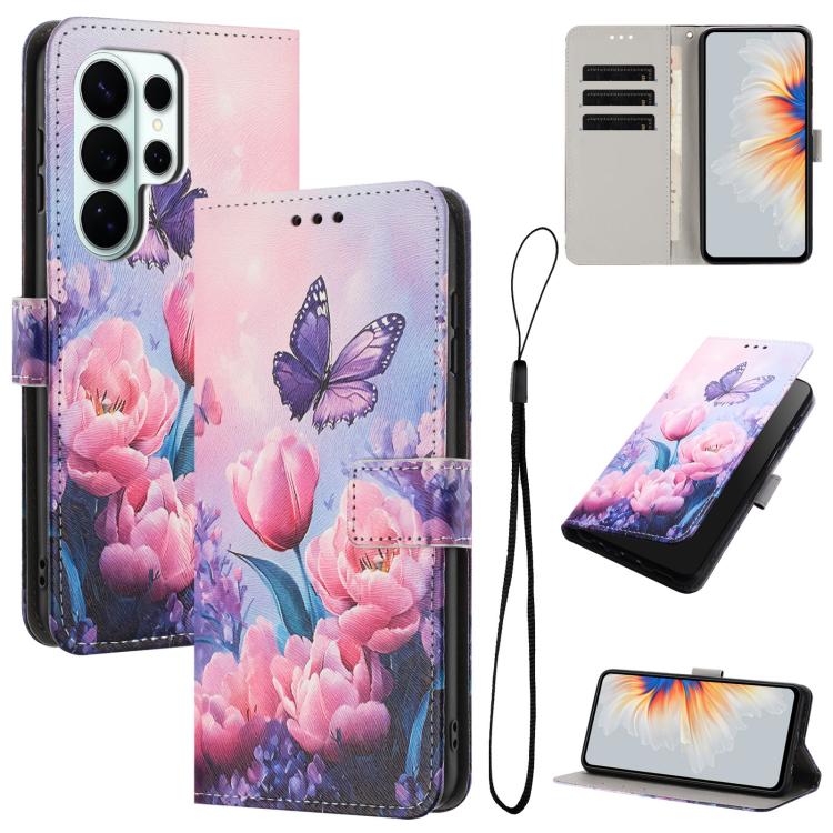 Color Drawing Pattern Leather Phone Case, For Samsung Galaxy S26+ 5G, For Samsung Galaxy S26 Ultra 5G, For Samsung Galaxy S26 5G, For Samsung Galaxy S25 FE 5G, For Samsung Galaxy S25 Edge 5G, For Samsung Galaxy S25 / S24 5G