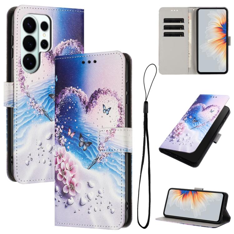 Color Drawing Pattern Leather Phone Case, For Samsung Galaxy S26+ 5G, For Samsung Galaxy S26 Ultra 5G, For Samsung Galaxy S26 5G, For Samsung Galaxy S25 FE 5G, For Samsung Galaxy S25 Edge 5G, For Samsung Galaxy S25 / S24 5G