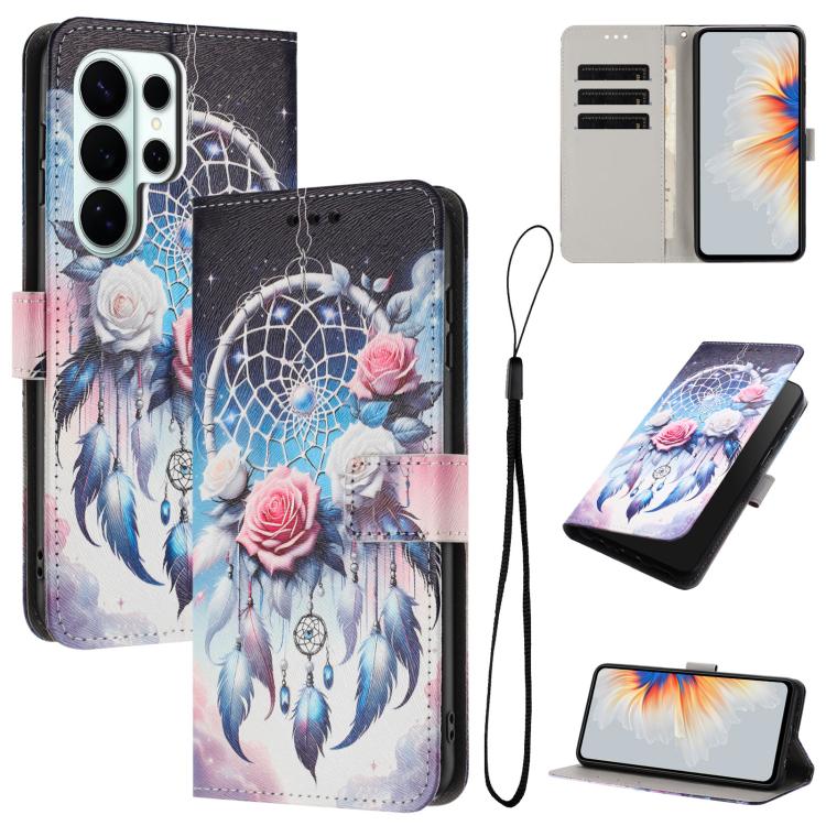 Color Drawing Pattern Leather Phone Case, For Samsung Galaxy S26+ 5G, For Samsung Galaxy S26 Ultra 5G, For Samsung Galaxy S26 5G, For Samsung Galaxy S25 FE 5G, For Samsung Galaxy S25 Edge 5G, For Samsung Galaxy S25 / S24 5G