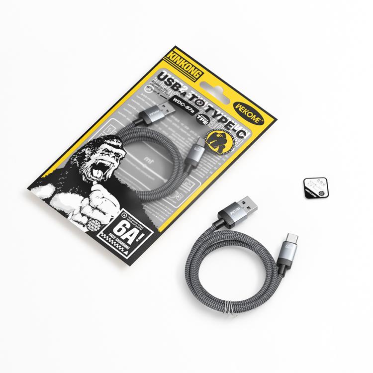 WK WDC-97 Kingkong Ruike Series Braided Charging Data Cable, Length: 1m