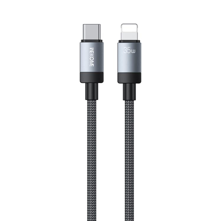 WK WDC-99 Kingkong Ruike Series 35W USB-C / Type-C to 8 Pin Braided Charging Data Cable, Length: 1m