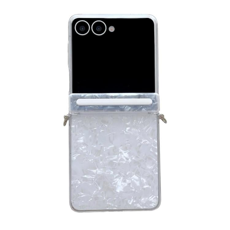 Side Buckle Axis Pearlescent Shell Texture Phone Case