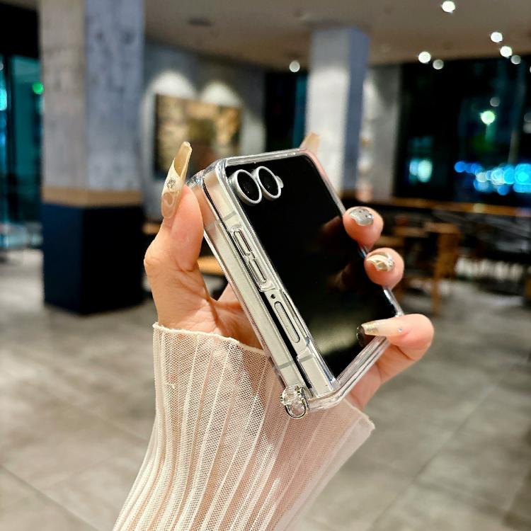 Side Buckle Axis Pearlescent Shell Texture Phone Case