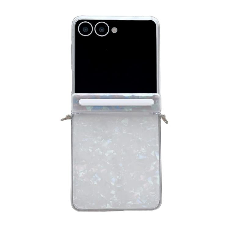 Side Buckle Axis Pearlescent Shell Texture Phone Case