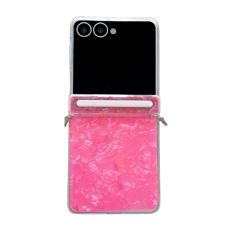 Side Buckle Axis Pearlescent Shell Texture Phone Case