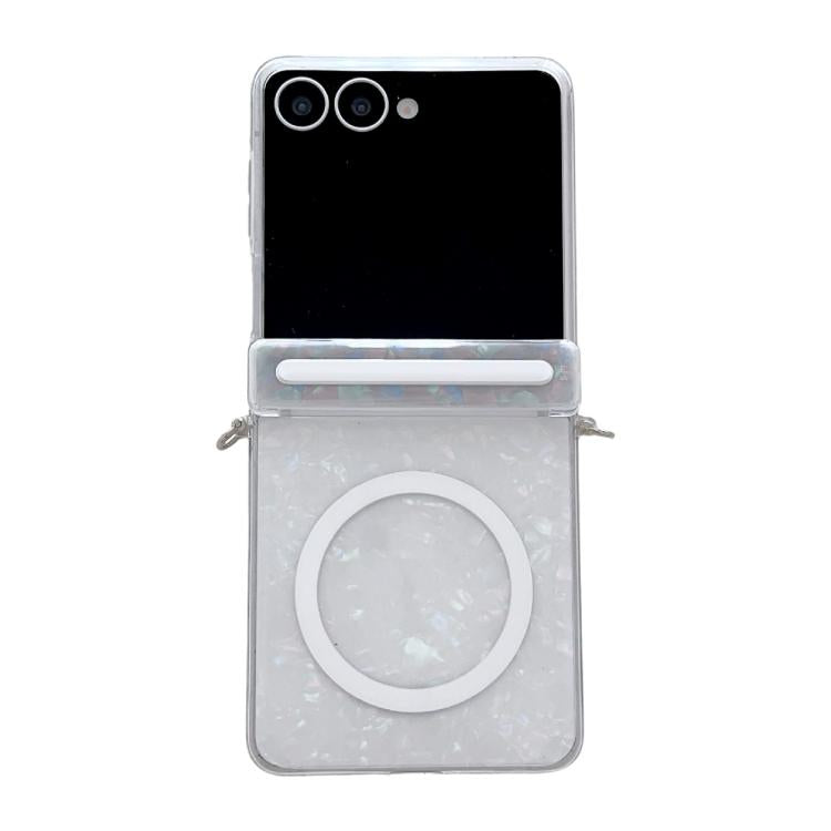 Side Buckle Axis Pearlescent Shell Texture MagSafe Phone Case