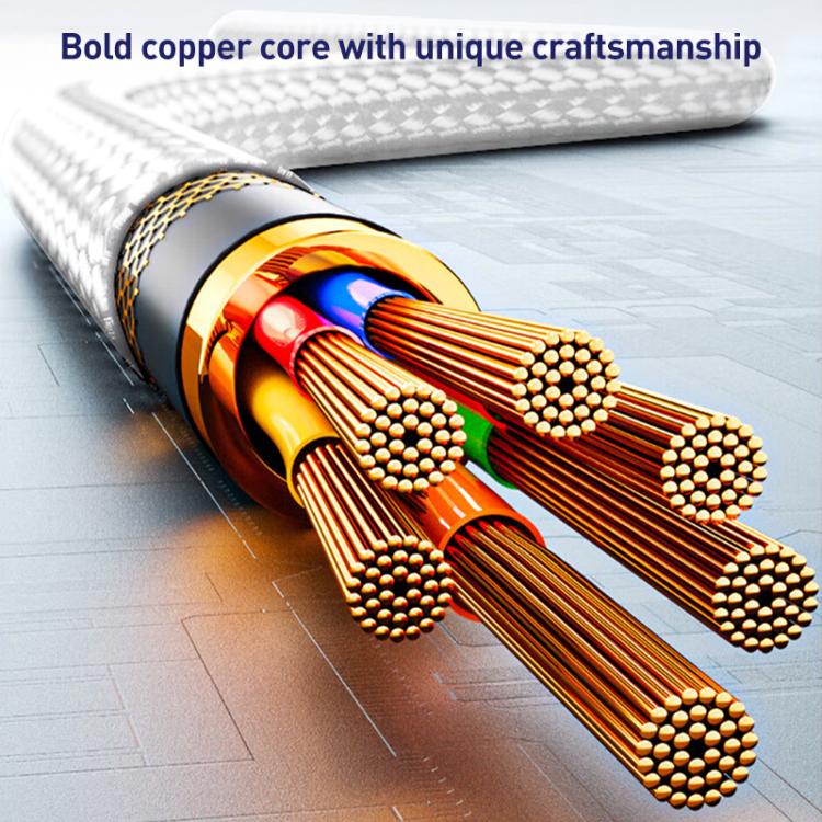 ZGA CB10 60W USB/Type-C to 8 Pin/Type-C 4 in 1 Fast Charging Data Cable, Length: 1.2m