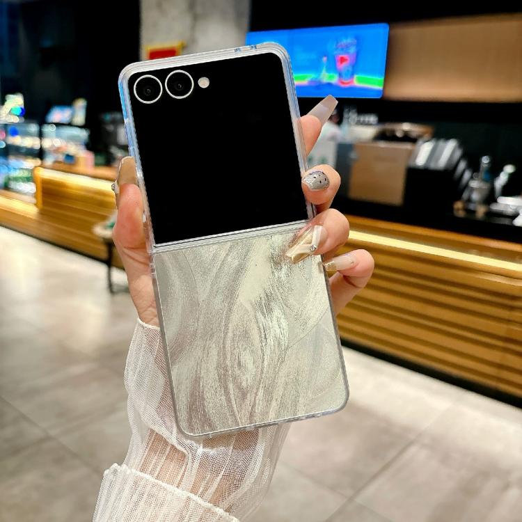 Transparent Edge PC Folding Phone Case