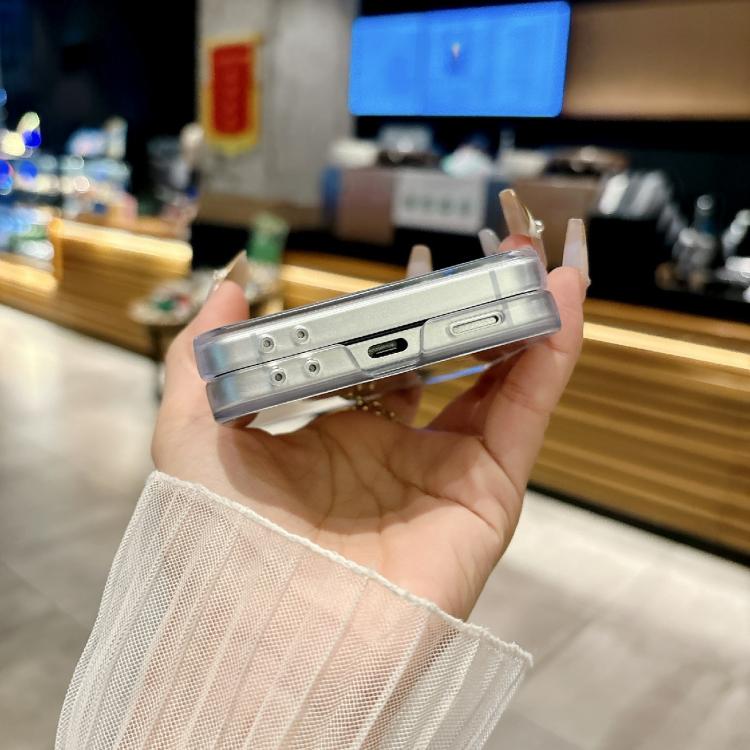 Transparent Edge PC Folding Phone Case