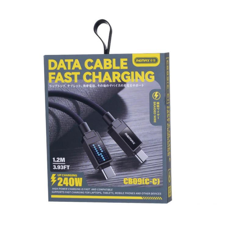 REMAX CB09 PD30W Type-C to 8 Pin Marquee Braided Fast Charging Data Cable, Length: 1.2m