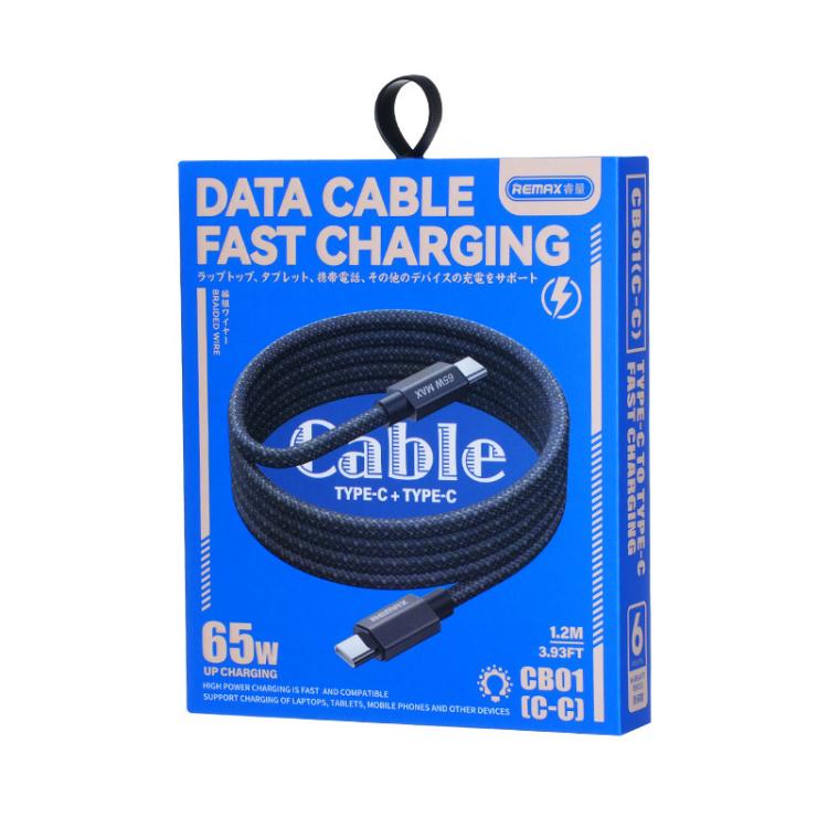 REMAX CB01 PD30W Type-C to 8 Pin Aluminum Alloy Braided Fast Charging Data Cable with LED Light, Length: 1.2m