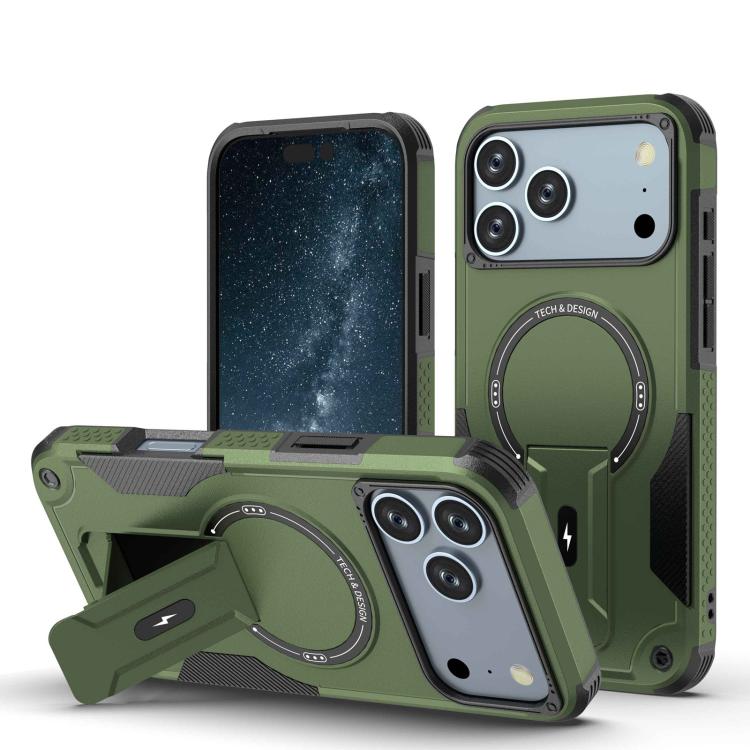 Armor Magsafe Holder PC Hybrid TPU Phone Case
