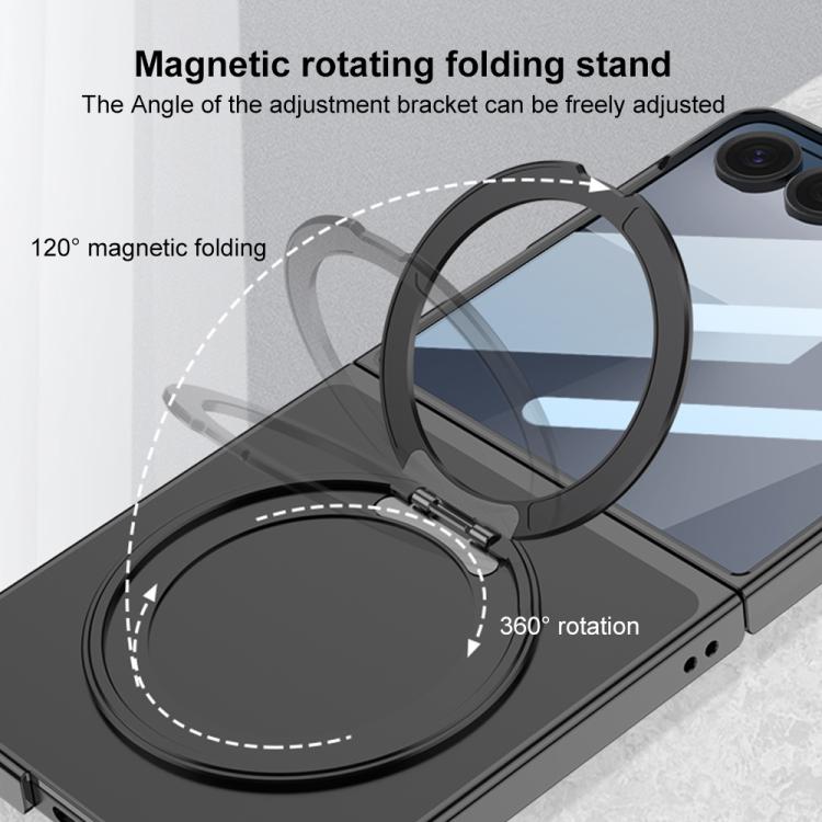 GKK Integrated Electroplating Full Coverage Phone Case with Magnetic Rotating Bracket