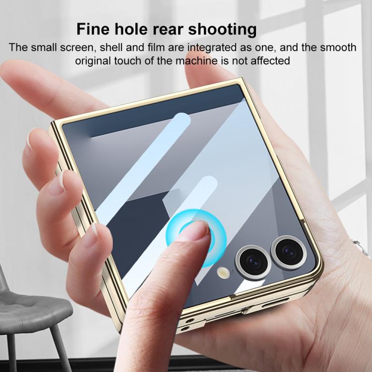 GKK Integrated Electroplating Full Coverage Phone Case with Magnetic Rotating Bracket