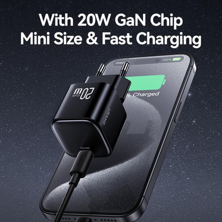 USAMS CC260 20W GaN USB-C / Type-C Port Mini Fast Charger