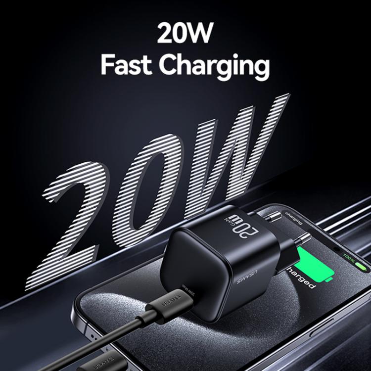 USAMS CC260 20W GaN USB-C / Type-C Port Mini Fast Charger