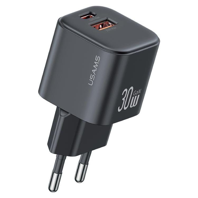 USAMS CC263 30W GaN USB-C / Type-C, USB Dual-port Mini Fast Charger