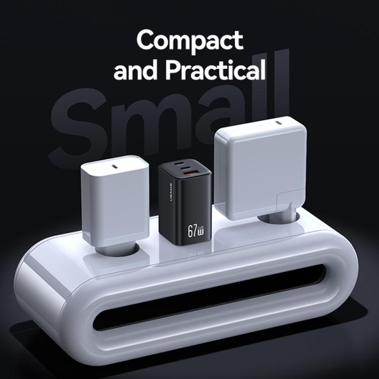USAMS CC265 67W GaN 2 x Type-C, USB Triple-port Mini Fast Charger