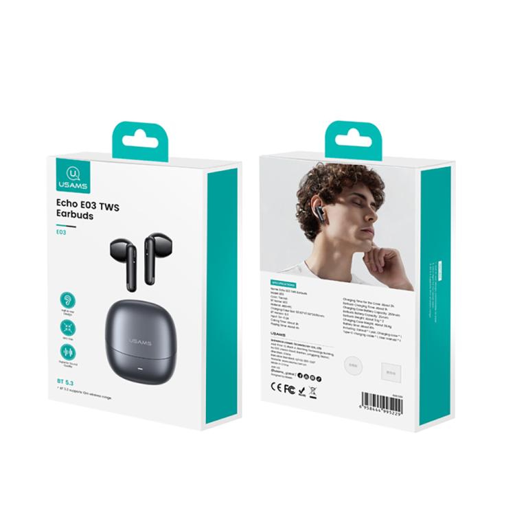 USAMS Echo E03 Half In-Ear TWS Wireless Bluetooth Earphones