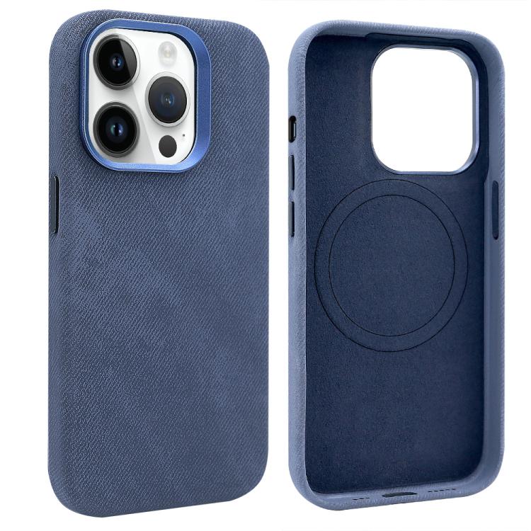 VIETAO Retro Denim Texture PU Leather MagSafe Phone Case