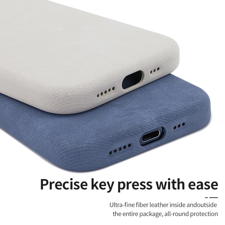 VIETAO Retro Denim Texture PU Leather MagSafe Phone Case