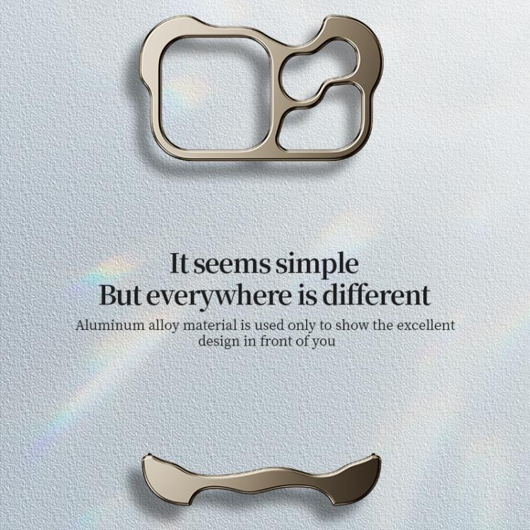 Frameless Metal Corner Pad Phone Case with Lens Film