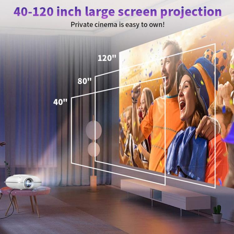 Cheerlux C1 Basic Version 1280x720P 100ANSI Bluetooth 5.1 Smart Projector