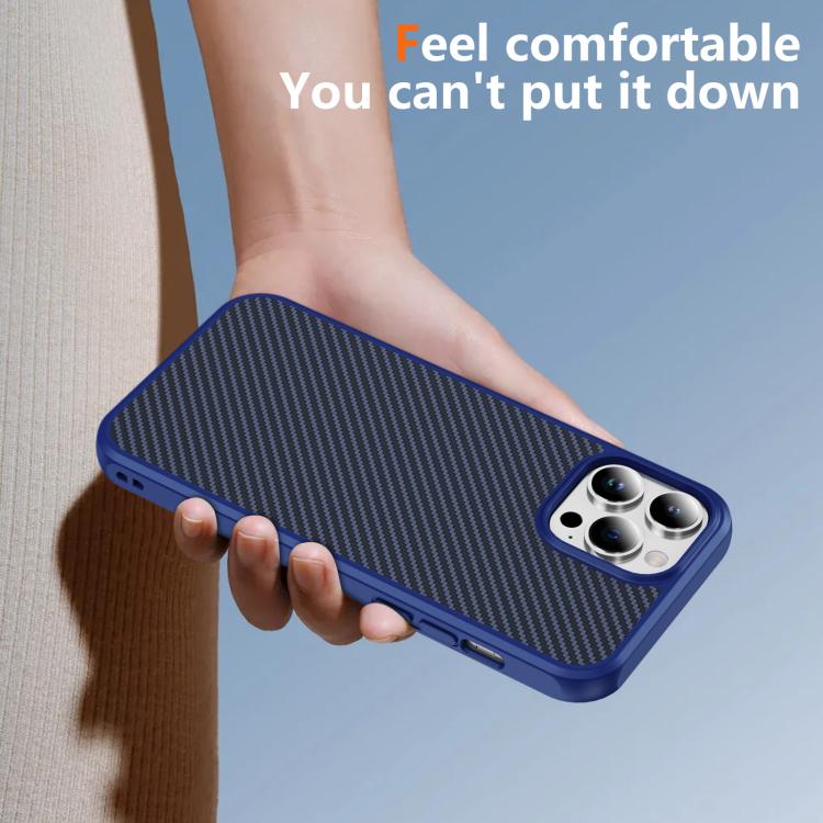 Carbon Fiber Texture Skin-feel MagSafe Phone Case